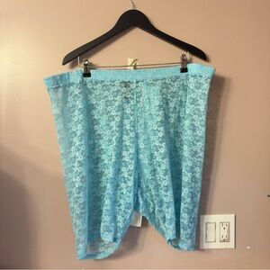 Women's Blue Lace Shorts